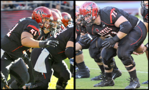 Jimmy Miller and Alec Johnson block