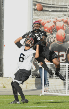 Ezell Ruffin will be a key component of what the Aztecs hope will be an explosive passing game in 2013. (Ernie Anderson)
