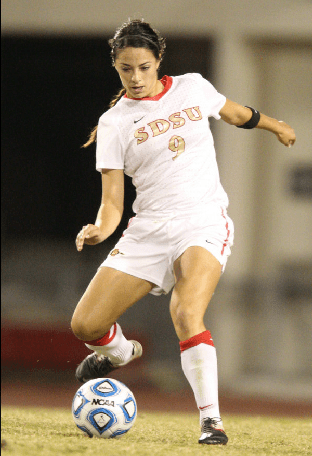 Tiffany Hurst was a key component on one of the most successful women's soccer teams in school history. (Stan Lui)